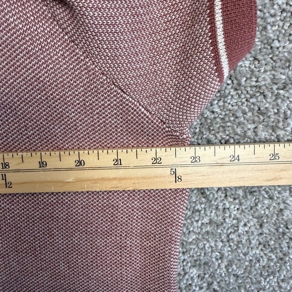 Marine Layer Ethan Sweater Button Down Withered Stripe Knit Polo Men's Large NEW - Picture 7 of 8